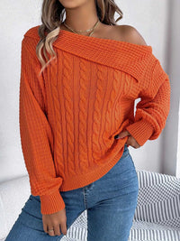 One Shoulder Cable Knit Sweater 101002219934825 38 Affordable Fashion Under $100 Jerry's Apparel 