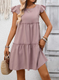 Ruffle Sleeve Tiered Mini Dress 100100406659839 28 Affordable Fashion Under $100 Jerry's Apparel 