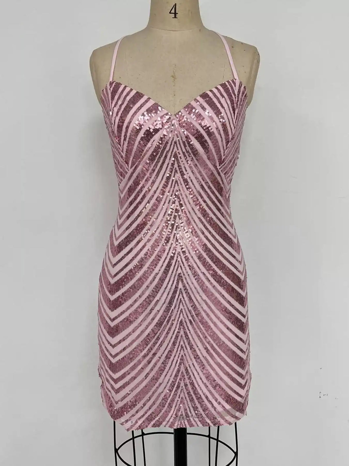 Sleeveless Sequin Embellished Bodycon Mini Cami Dress 101001090650712 56 Gifts for Her Jerry's Apparel 