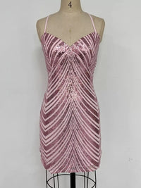 Sleeveless Sequin Embellished Bodycon Mini Cami Dress 101001090650712 56 Gifts for Her Jerry's Apparel 