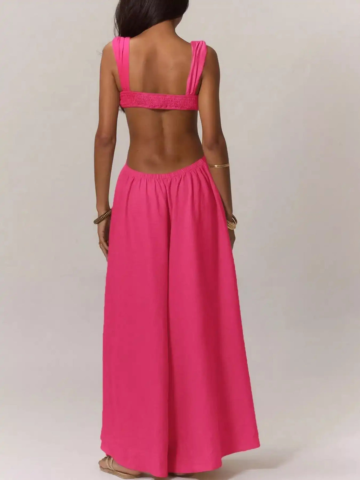 Backless Wide-Leg Jumpsuit with Cut-out Detail 101001809712429 55 Affordable Fashion Under $100 Jerry's Apparel 