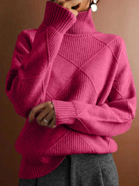 Argyle Pattern Turtleneck Sweater 101002205709319 52 Affordable Fashion Under $100 Jerry's Apparel 