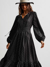 Polka Dot Long Sleeve Maxi Dress 100100228731995 49 Gifts for Her Jerry's Apparel 