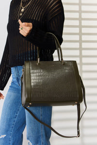 Texture PU Leather Handbag