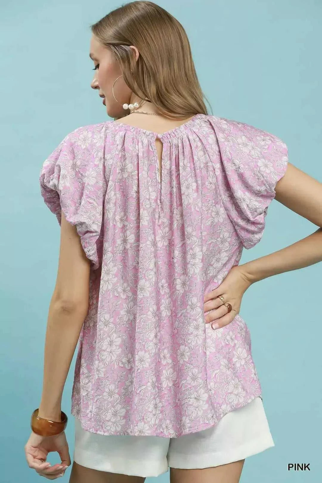 Umgee Umgee Floral Puff Sleeve Blouse 100100183791693 47 Affordable Fashion Under $100 Jerry's Apparel 