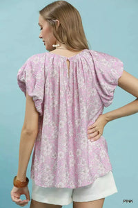Umgee Umgee Floral Puff Sleeve Blouse 100100183791693 47 Affordable Fashion Under $100 Jerry's Apparel 