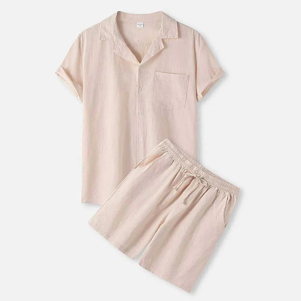 Men's Full Size Button Up Shirt and Shorts Set Plus Size 100400478977845 35 Gifts for Him Jerry's Apparel 