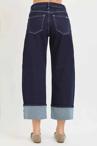 RISEN Slouchy Crop Barrel Cuffed Hem Jeans 100100776121968 62 Affordable Fashion Under $100 Jerry's Apparel 