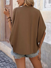 Perfee Notched Half Sleeve Blouse 100100768121851 30 Affordable Fashion Under $100 Jerry's Apparel 