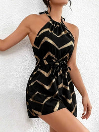 Chevron Halter Neck Romper 100100181015447 22 Affordable Fashion Under $100 Jerry's Apparel 