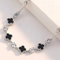 925 Sterling Silver Clover Charm Bracelet 100500602809758 73 Affordable Fashion Under $100 Jerry's Apparel 