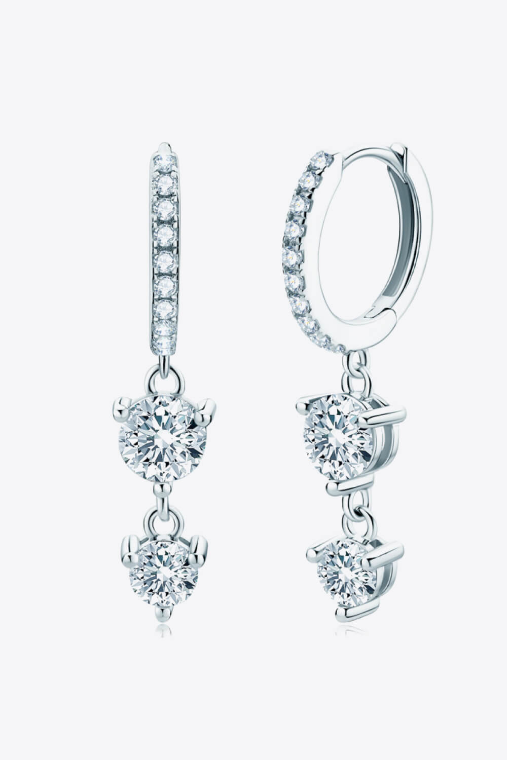 Baeful Be The One Moissanite Drop Earrings