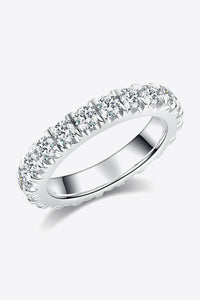 Baeful 2.3 Carat Moissanite 925 Sterling Silver Eternity Ring