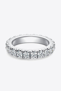 Baeful 2.3 Carat Moissanite 925 Sterling Silver Eternity Ring