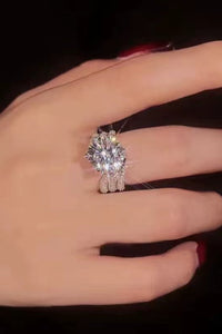 Baeful 3 Carat Moissanite Three-Layer Ring