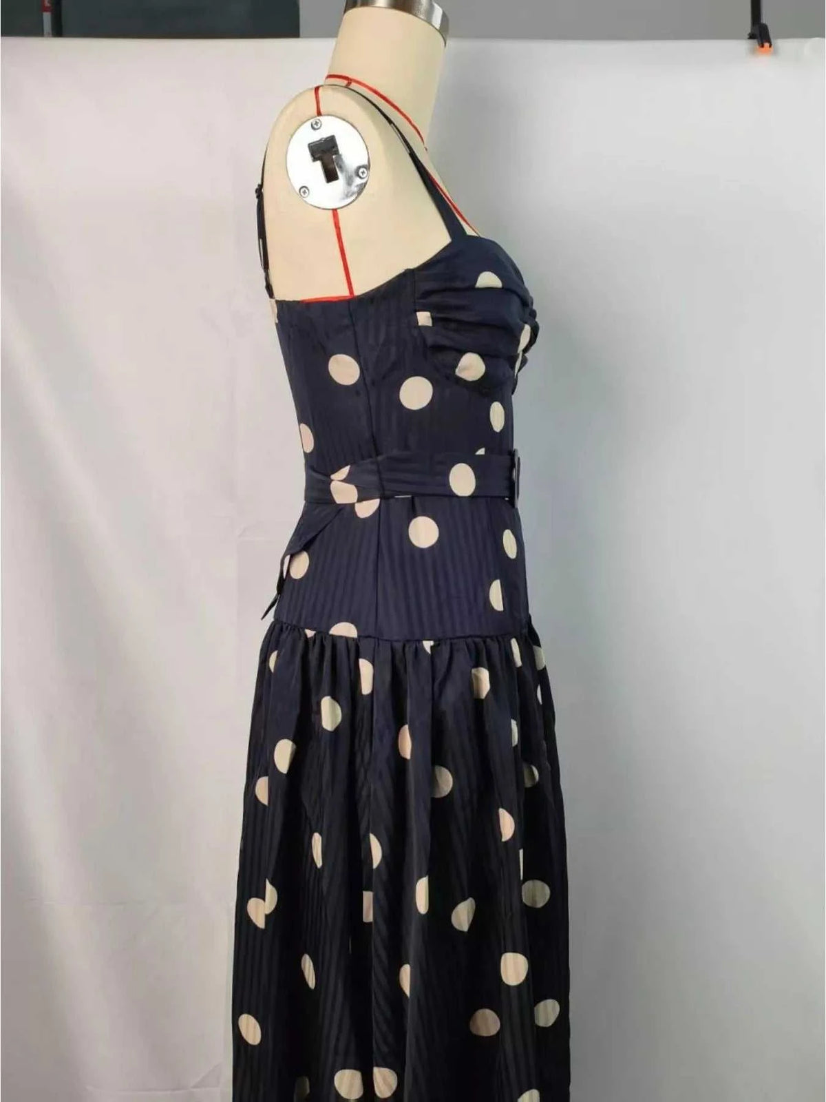 Polka Dot Sweetheart Neck Midi Dress 100100069830439 65 Affordable Fashion Under $100 Jerry's Apparel 