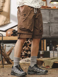 Men's Plus Size Multiple Pocket Layered Cargo Shorts with Drawstring Hem 100400101448683 36 Affordable Fashion Under $100 Jerry's Apparel 
