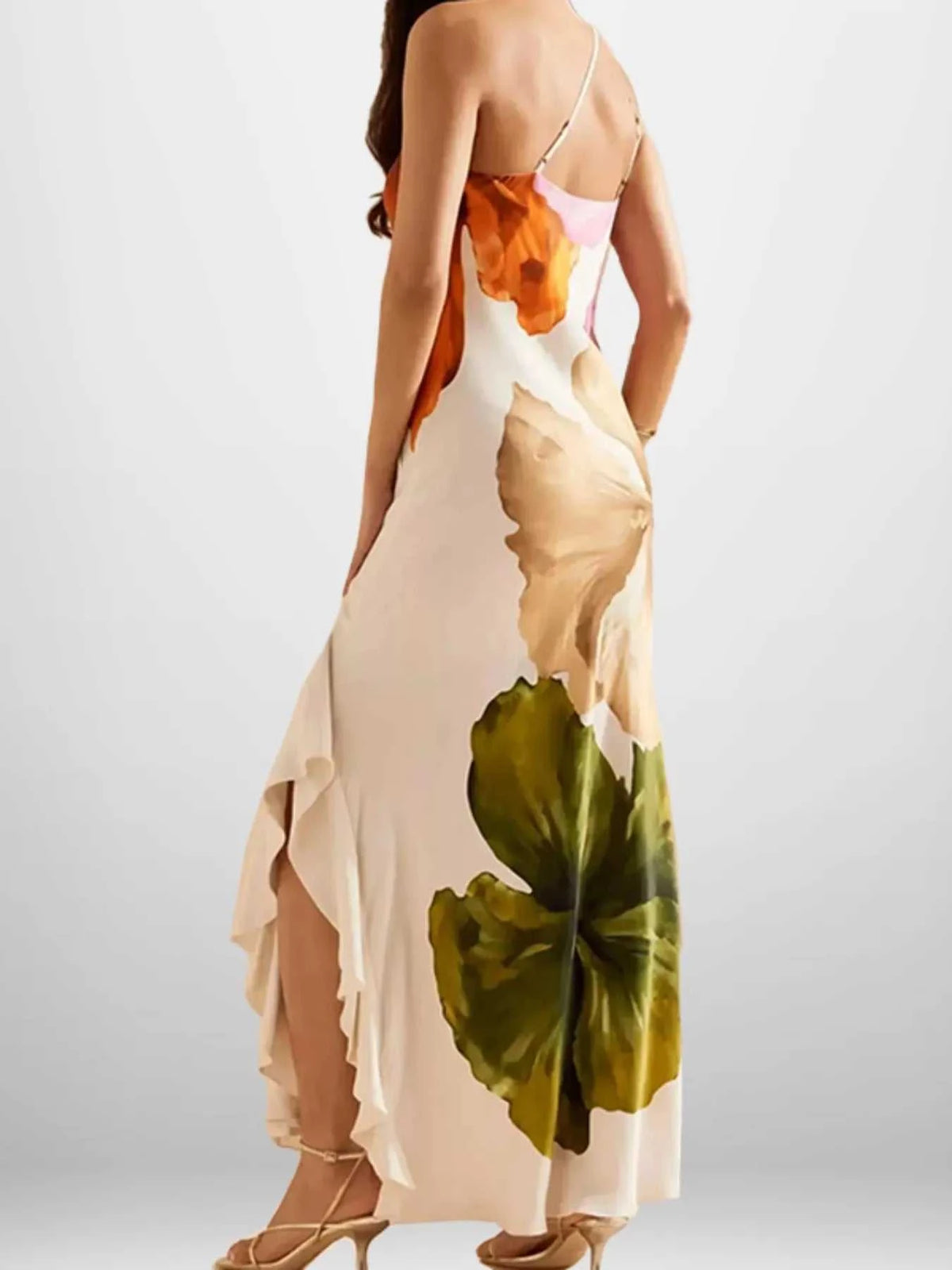 Full Size Floral Print One-Shoulder Maxi Dress Plus Size 100100092271927 40 Affordable Fashion Under $100 Jerry's Apparel 