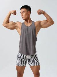 Men's Plus Size Round Neck Wide Strap Tank