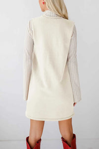 Lovelet Pocketed V-Neck Mini Sweater Overall Dress 100100741662145 42 Affordable Fashion Under $100 Jerry's Apparel 