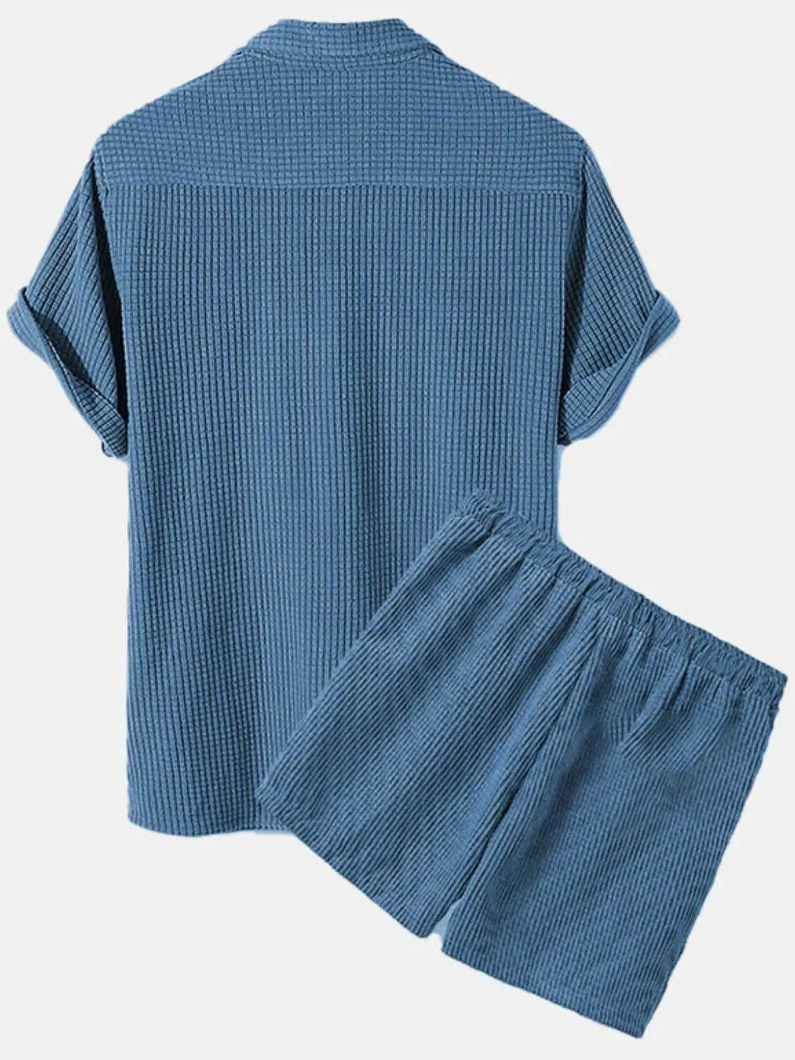 Men's Full Size Button Detail Short Sleeve Top and Shorts Set Plus Size 100400135829781 40 Affordable Fashion Under $100 Jerry's Apparel 