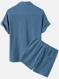 Men's Full Size Button Detail Short Sleeve Top and Shorts Set Plus Size 100400135829781 40 Affordable Fashion Under $100 Jerry's Apparel 