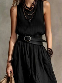 Full Size Round Neck Sleeveless Maxi Dress Plus Size 101001179006288 41 Affordable Fashion Under $100 Jerry's Apparel 