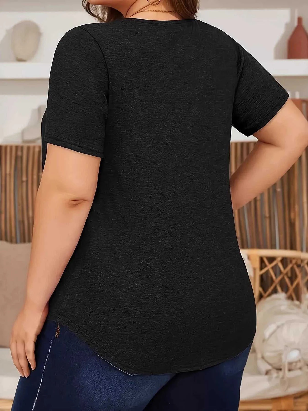 Plus Size Lace Detail Short Sleeve Top 100100411771775 30 Affordable Fashion Under $100 Jerry's Apparel 