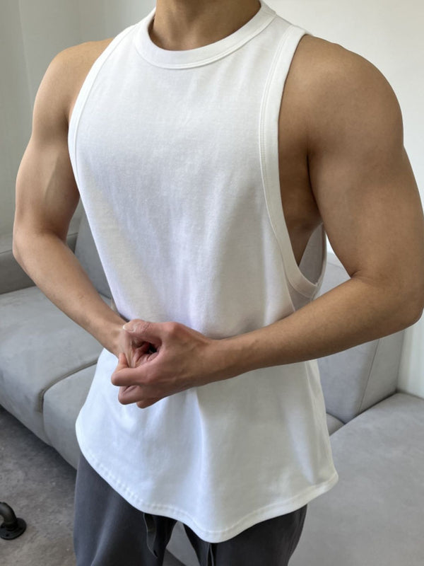 Men's Plus Size Round Neck Tank