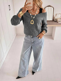Off-Shoulder Lace Trim Sweater 100100123351801 43 Affordable Fashion Under $100 Jerry's Apparel 