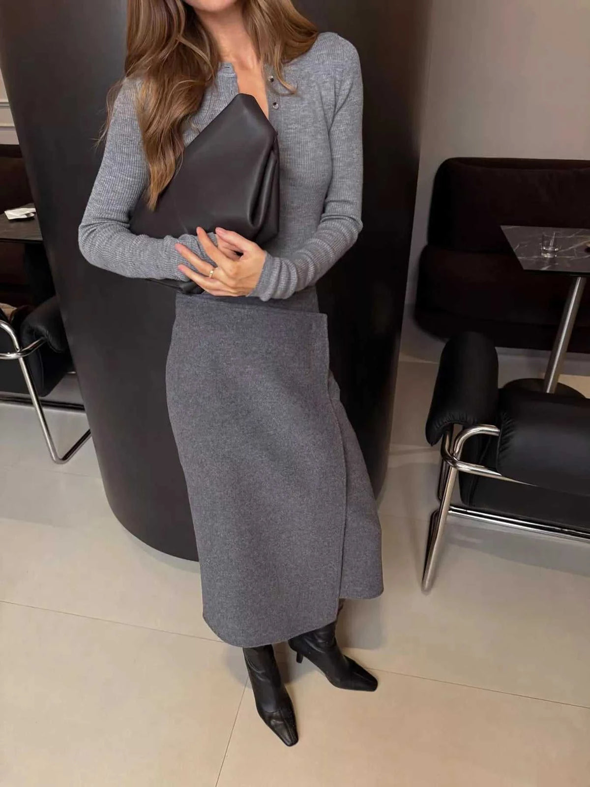 High-Waisted Wrap Midi Skirt 100100261202518 49 Affordable Fashion Under $100 Jerry's Apparel 