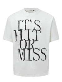 Men's Letter Graphic Short Sleeve Oversized T-Shirt