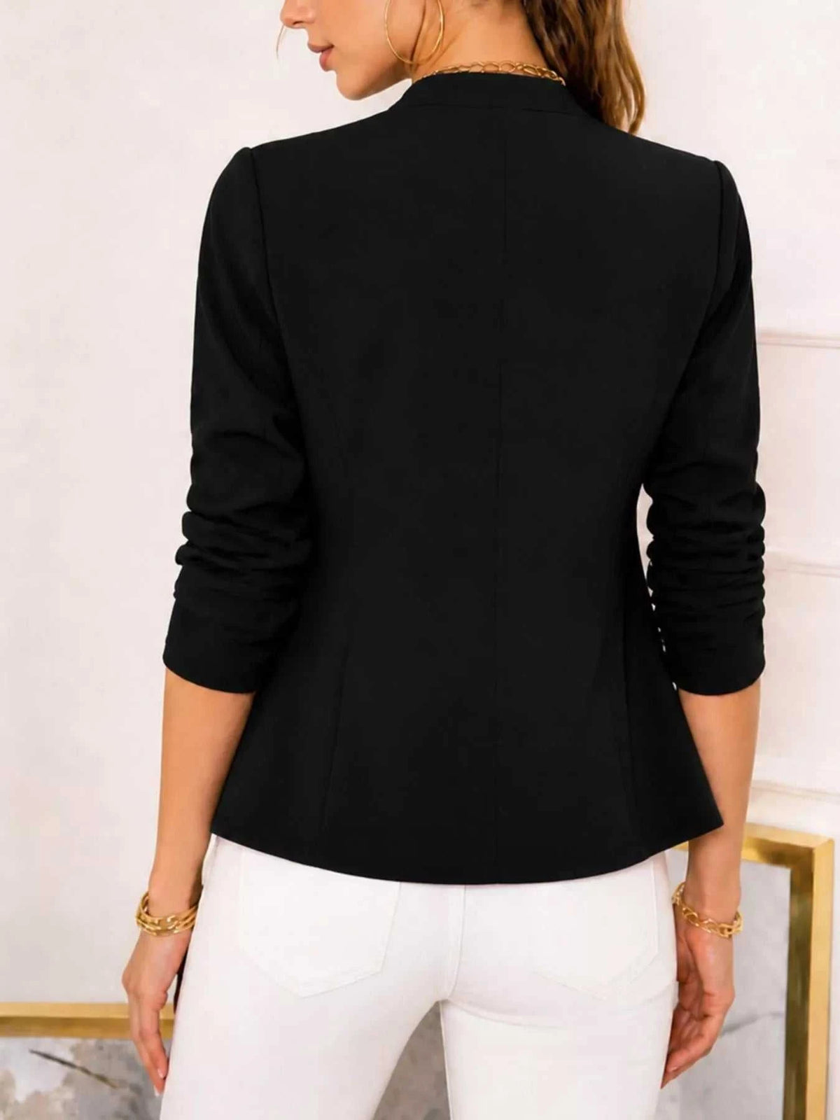 Open-Front Long Sleeve Blazer 101001929124409 24 Affordable Fashion Under $100 Jerry's Apparel 