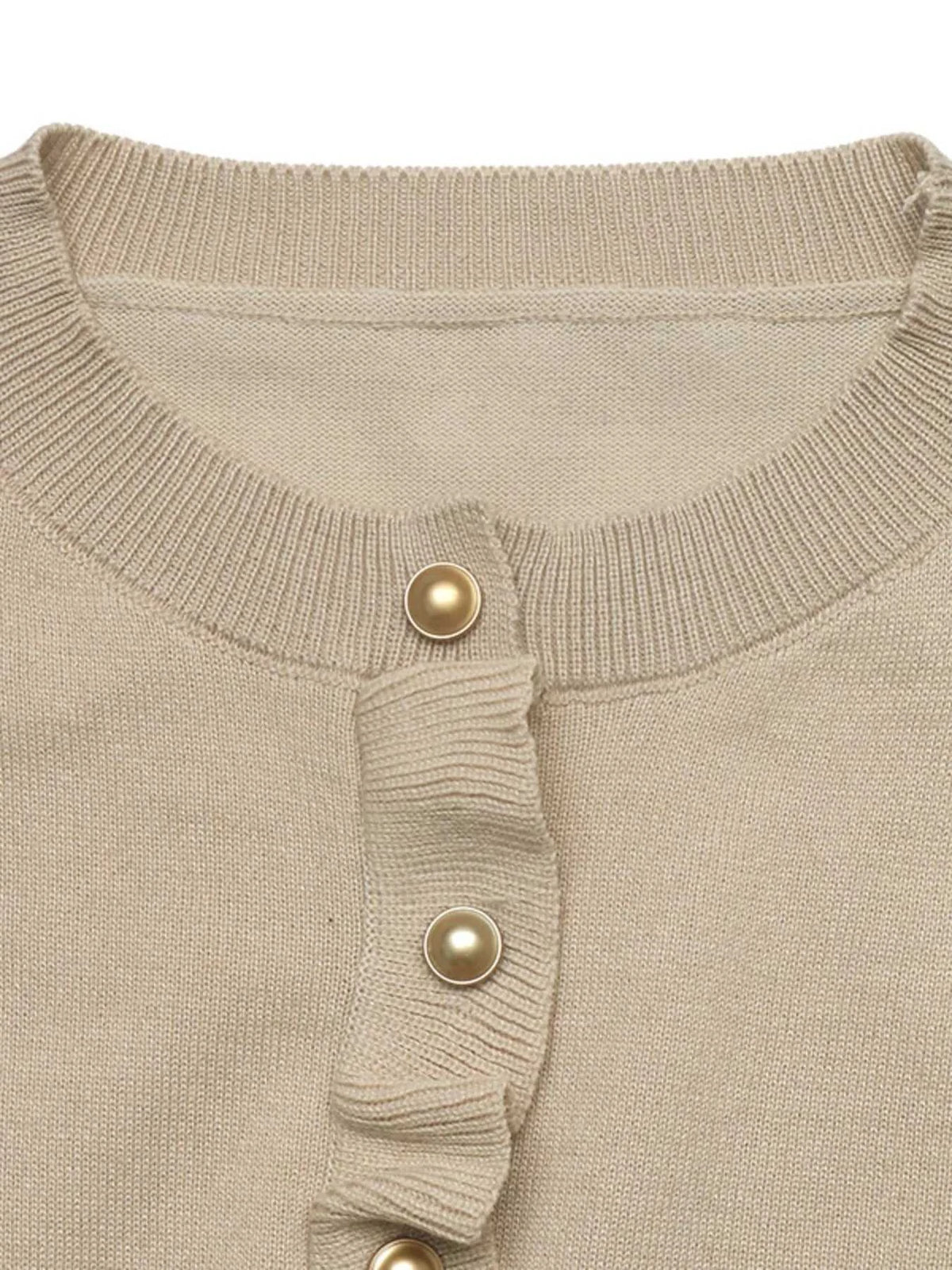 Ruffle Hem Button-Up Cardigan 100100909588028 39 Affordable Fashion Under $100 Jerry's Apparel 