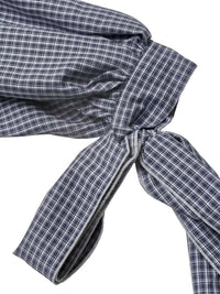 Gingham Button Up Shirt with Tie-Sleeve Detail 101001756453060 45 Affordable Fashion Under $100 Jerry's Apparel 