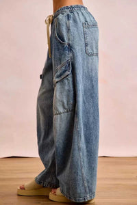 BiBi Baggy Barrel Jeans With Cargo Pockets 100100274921735 65 Affordable Fashion Under $100 Jerry's Apparel 