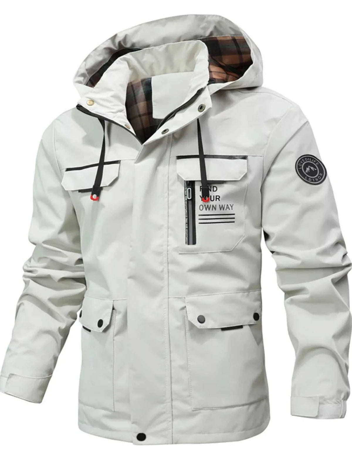 Men's Plus Size Hooded Outdoor Windproof Coat 100400801151125 90 Affordable Fashion Under $100 Jerry's Apparel 