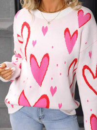 Valentine's Day Heart Crew Neck Sweater 100100436527641 49 Affordable Fashion Under $100 Jerry's Apparel 
