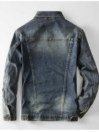 Men's Plus Size Vintage Wash Denim Jacket 100400969328187 109 Fashion Forward Plus Size Clothing Jerry's Apparel 