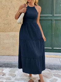 Tie Back Tiered Midi Dress 100100385871769 36 Women's Midi Dress Affordable Boutique Dresses Under $50 Jerry's Apparel 