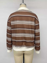 Striped Dropped Shoulder Sweatshirt 100100762570842 33 Affordable Fashion Under $100 Jerry's Apparel 