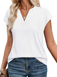 Notched Short Sleeve T-Shirt 100100058945563 25 Affordable Fashion Under $100 Jerry's Apparel 