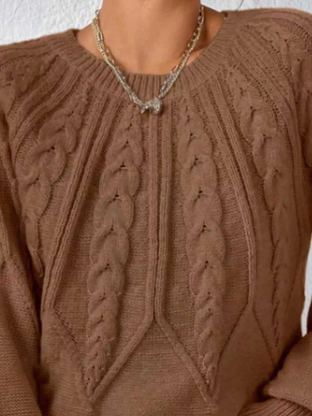 Cable Knit Long Sleeve Sweater 100100200217752 36 Affordable Fashion Under $100 Jerry's Apparel 