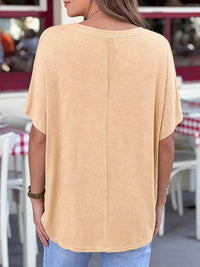 Casual V-Neck Relaxed Fit T-Shirt 100100751365785 22 Affordable Fashion Under $100 Jerry's Apparel 