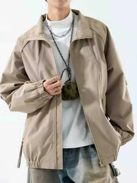 Men's Plus Size Zip Up Raglan Sleeve Jacket 104001635890561 61 Affordable Fashion Under $100 Jerry's Apparel 