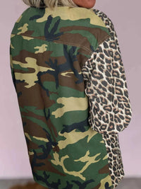 Camouflage Leopard Print Mixed Pattern Oversized Jacket 100100061921936 66 Affordable Fashion Under $100 Jerry's Apparel 