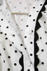 Polka Dot Half Sleeve Midi Dress 100100716011023 79 Affordable Fashion Under $100 Jerry's Apparel 