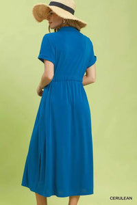 Umgee Collared Belted Midi Dress 100100420831123 57 Affordable Fashion Under $100 Jerry's Apparel 
