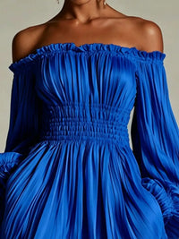 Off-Shoulder Pleated Mini Dress 101001846578745 57 Affordable Fashion Under $100 Jerry's Apparel 