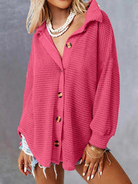 Waffle Knit Button-Down Shirt 100100280060747 40 Affordable Fashion Under $100 Jerry's Apparel 